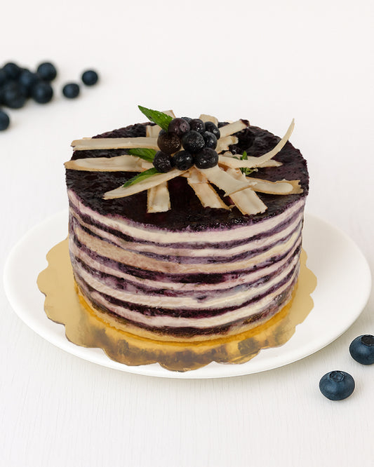 CREPE CAKE BLUEBERRY CHEESE