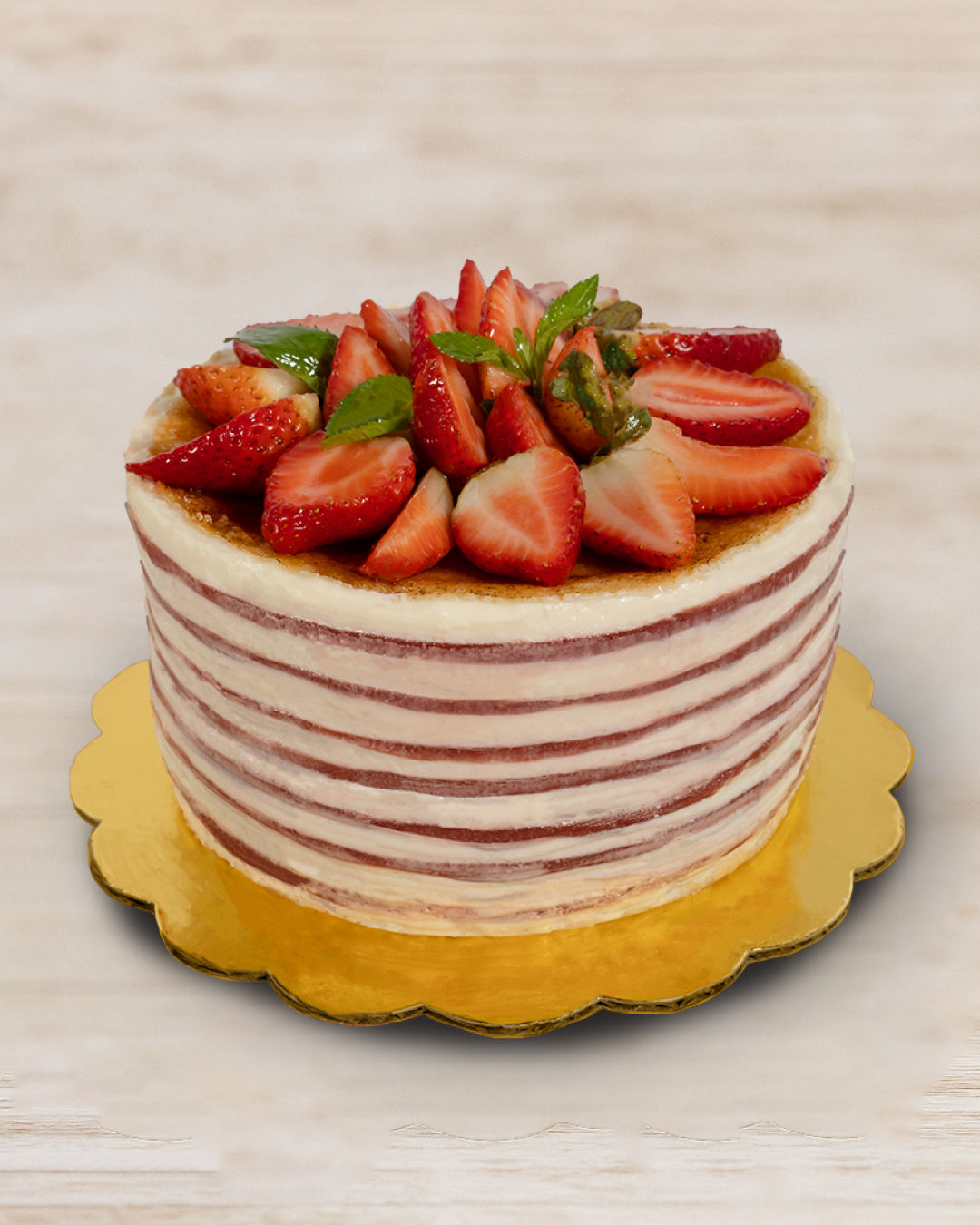 Crepe Cake Strawberry Cheesecake