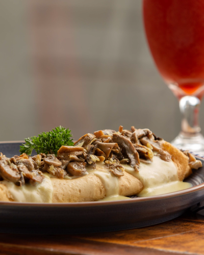 Crepe de Pollo con Champiñones