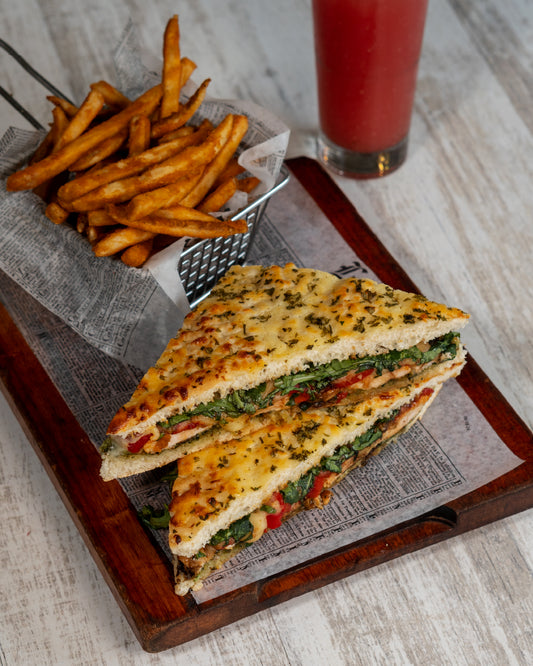 Focaccia De Pollo Al Pesto