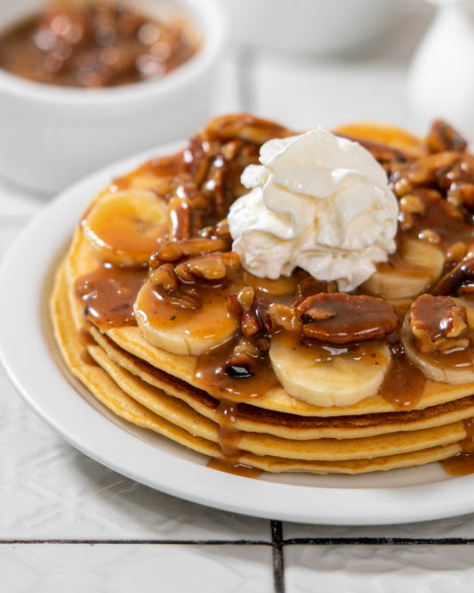 Pecan-banana Pancakes