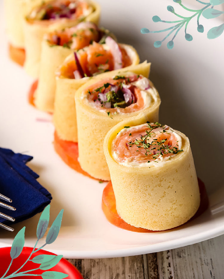 Salmon Crepe Roll