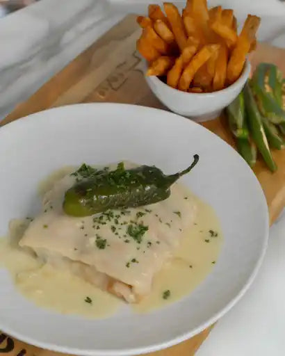 Crepe De Puntas De Filete De Res A La Jalapeña